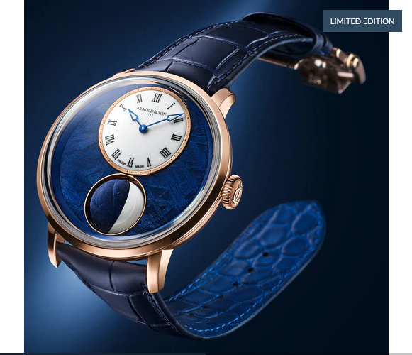 Arnold & Son Luna Magna Meteorite Red Gold Limited Edition Watch 4